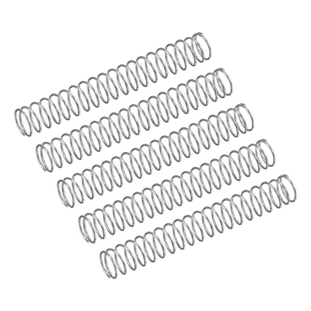Unique Bargains Compression Spring, 5 Pack 304 Stainless Steel, 5mm OD, 0.4mm Wire, 35mm Length