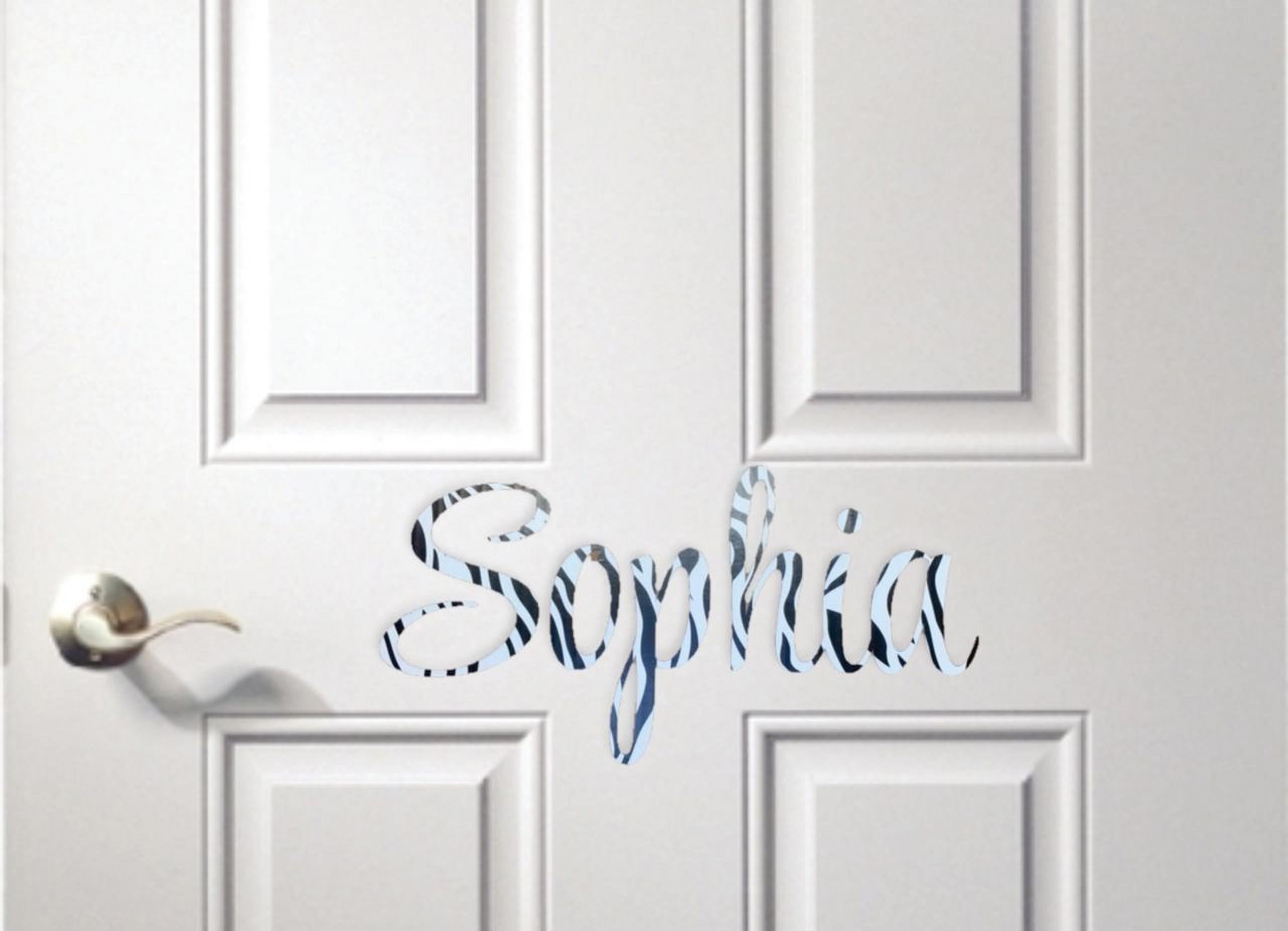 Personalized Name Vinyl Decal Sticker Custom Initial Wall Art ...