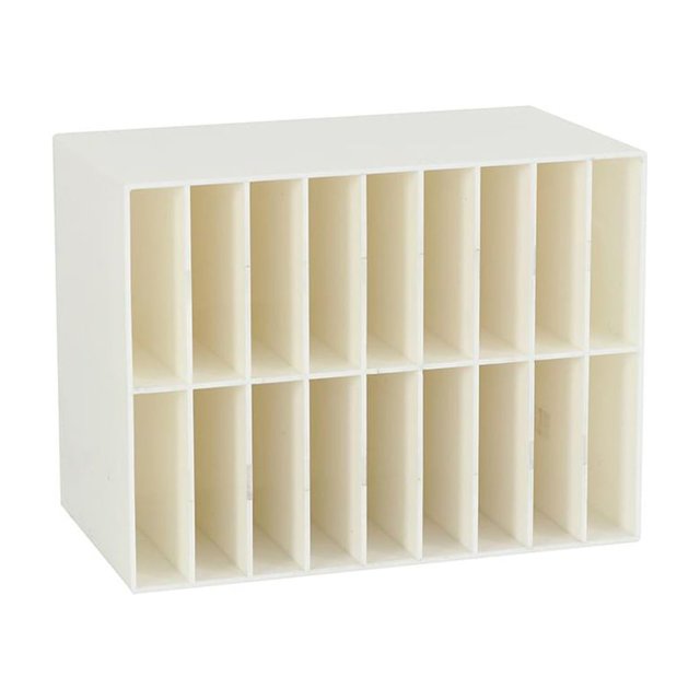 2PCS Display Stand Side Drawer Vertical Plastic Smooth Storage Rack Single Grid Multi Layer Sturdy Pen Box Earrings White