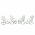 thumbnail image 3 of WestinTrends Tuscany Outdoor Rocking Adirondack Chair (Set of 4), White, 3 of 5