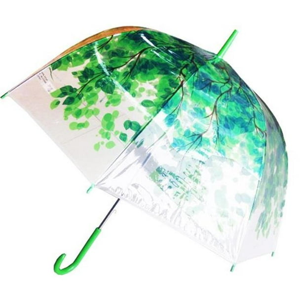 Conch Umbrellas - clear bubble umbrella, green clear umbrella, auto