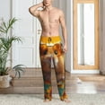 thumbnail image 2 of Honiee Hawaiian Style Guinea Pig for men - a sleek fusion of Straight Pajama Pants, versatile Lounge Pants, and cozy Sleepwear, all rolled into one-Medium, 2 of 6