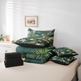 thumbnail image 6 of Feelyou 3D Wildlife Cheetah Twin Bedding Sets 7-Piece for Teens, Woodland Animal Leopard Bedding Comforter Set, Plant Botanical Reversible Sheet Sets, Lightweight Room Decor, 6 of 8