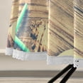 thumbnail image 5 of SKYSONIC Summer Holiday Seashells Round Tablecloth 60inch Indoor Wrinkle Free, Vintage Retro Wooden Circular Lace Table Cover Washable for Kitchen Party BBQ Dining Decor, 5 of 7