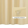 thumbnail image 4 of Aosijia Waterproof Fabric Shower Curtain Lining Soft And Lightweight Fabric Washable 72x72 Inches Brown, 4 of 7