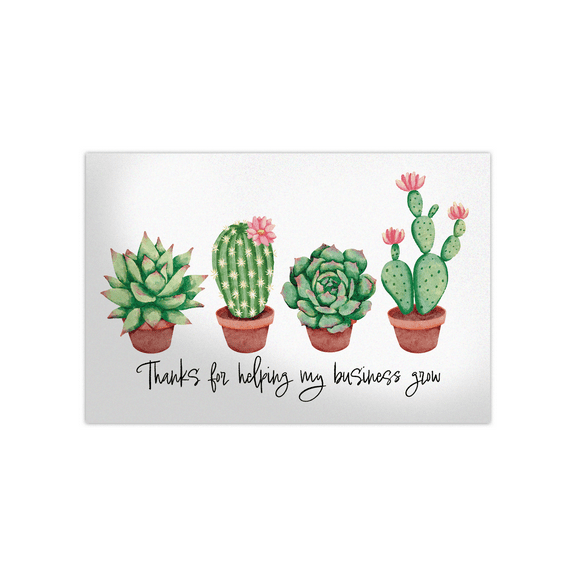 Pro Supply Global (50) count of 4x6 Succulent Thank You Insert Cards
