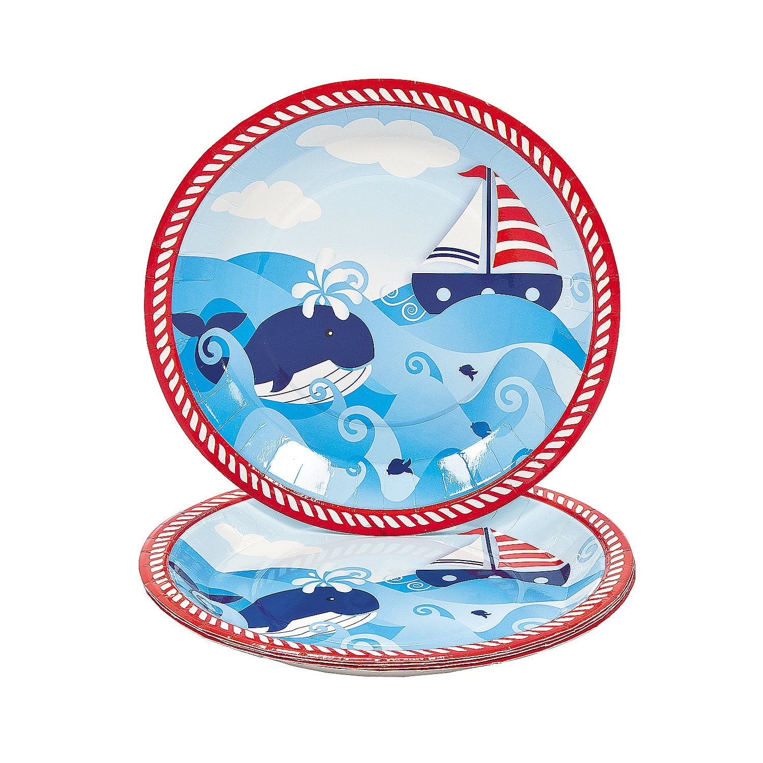 1St Sailor Dinner Plates Party Supplies 8 Pieces