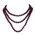thumbnail image 1 of Qarigey Collar de perlas, joyería estética, suéter personalizado único, accesorios para mujer, decoraciones de boda, collares en capas para mujer Ropa, zapatos y accesorios Miscelánea Vino rojo, 1 of 6
