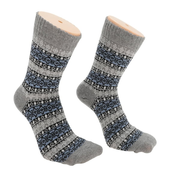 Unique Bargains 5 Pair Men's Soft Winter Warm Socks Assorted Color Polyester