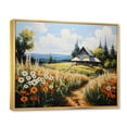 thumbnail image 2 of Designart "Farmhouse Seasons Painting III" Farm Floater Framed Wall Art Living Room, 2 of 7