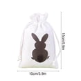 thumbnail image 3 of DefiDgd Easter Linen Bunny Goodie Bags with Drawstring,Reusable Easter Party Favors Bags for Candy Gift Treat Storage Holiday Celebrations(Brown), 3 of 6