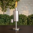 thumbnail image 4 of Pure Garden 50-221 Lampe Torche de Table en Acier Inoxydable - 10,5 Po, Argent, 4 of 6