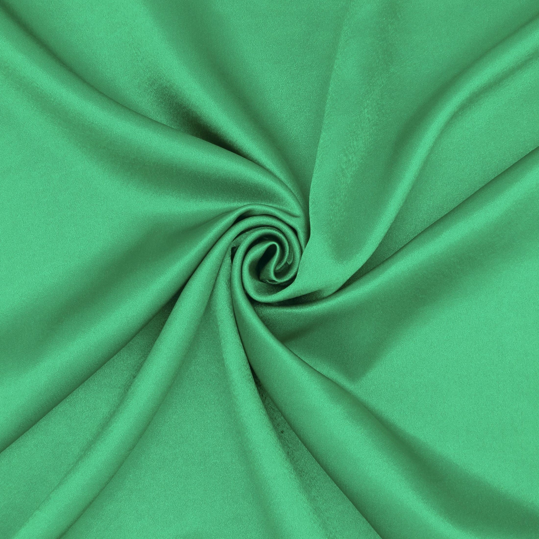 Hello Hobby 59” x 72” 100% Polyester Crepe Back Satin 2 Yard Precut Fabric, Emerald Green, 59" Wide for Sewing & Crafting