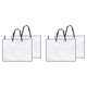 thumbnail image 1 of Paquete de 4 Estuches para Portafolios de Arte de 19 X 25 Pulgadas, Carpetas para Obras de Arte, Bolsa de Almacenamiento de Carteles con Cremallera y Carpeta con Asa, 1 of 5
