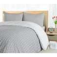 thumbnail image 5 of Ambesonne Brick Duvet Cover Set, Geometric Greyscale, 2-Calking, Pale Grey and Dimgray, 5 of 7