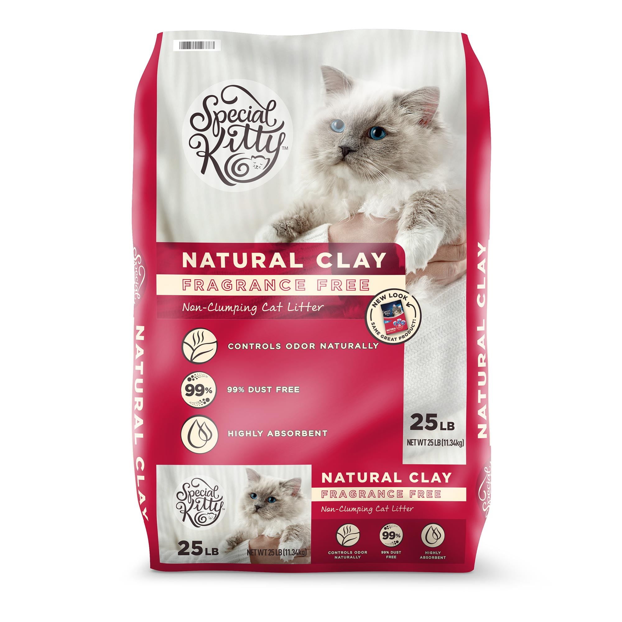 Special Kitty Natural Clay Cat Litter, Unscented, 25 lb