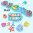 thumbnail image 3 of Juego de juguetes de baño Texviko, sin moho, con forma de silicona, clasificador, 20 unidades, 3 of 7