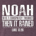 thumbnail image 5 of Wild Bobby Noah Was A Conspiracy Theorist Inspirational/Christian Men Premium Tri Blend Tee, Vintage Purple, Small, 5 of 5