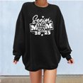 thumbnail image 2 of Wyzesi Chandail en Molleton Femme Polaire Imprimé Manches Longues Léger Col Rond Pull Graphique Blouses Amples, 2 of 4