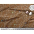thumbnail image 2 of Soimoi Brown Cotton Duck Fabric Branch & Flycatcher Bird Fabric Prints By Yard 42 Inch Wide, 2 of 3