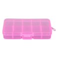 thumbnail image 1 of kurtrusly Stackable Jewelry Tray Multipurpose Portable Velvet for Rings Earring Bangle Pink 10 Grids 1Set, 1 of 5
