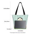 thumbnail image 2 of Tote Bag for Women/Men - White Bunny Bottom Easter Eggs Handbags Shoulder Bag Zipper Closure Shopping Travel Gym Toy Bag Beach Bag, 2 of 6