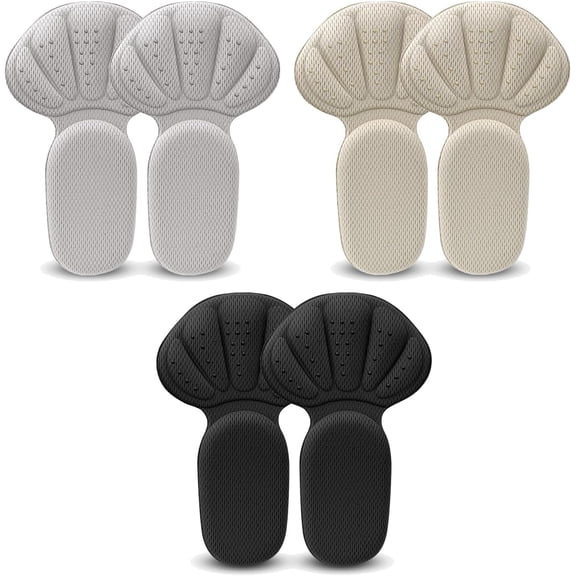 Heel Grips Liner Cushions Inserts for Loose Shoes, Heel Pads Snugs for Shoe Too Big Men Women, Filler Improved Shoe Fit and Comfort, Prevent Heel Slip and Blister (A-Mixed Color-3 Pairs)