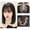 C-30CM, variant on Women's Wig Piece Head of Hair Patch Hair Piece Fluffy Hair Increase Hair Volume Real Hair Bangs Cover White Hair Wig Piece