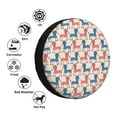 thumbnail image 4 of Rateoe Cartoon Poodle Dog Pattern Tire Cover Wheel Protectors Weatherproof Wheel Covers Universal Fit for Trailer Rv SUV Truck Camper Travel Trailers Accessories-14 inch, 4 of 6