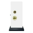 thumbnail image 2 of Gate Mortise Keyed Lockset - Left Hand - Polished Brass US3 Finish - 2-1/2" Backset - 2 SC1 Keys, 2 of 5