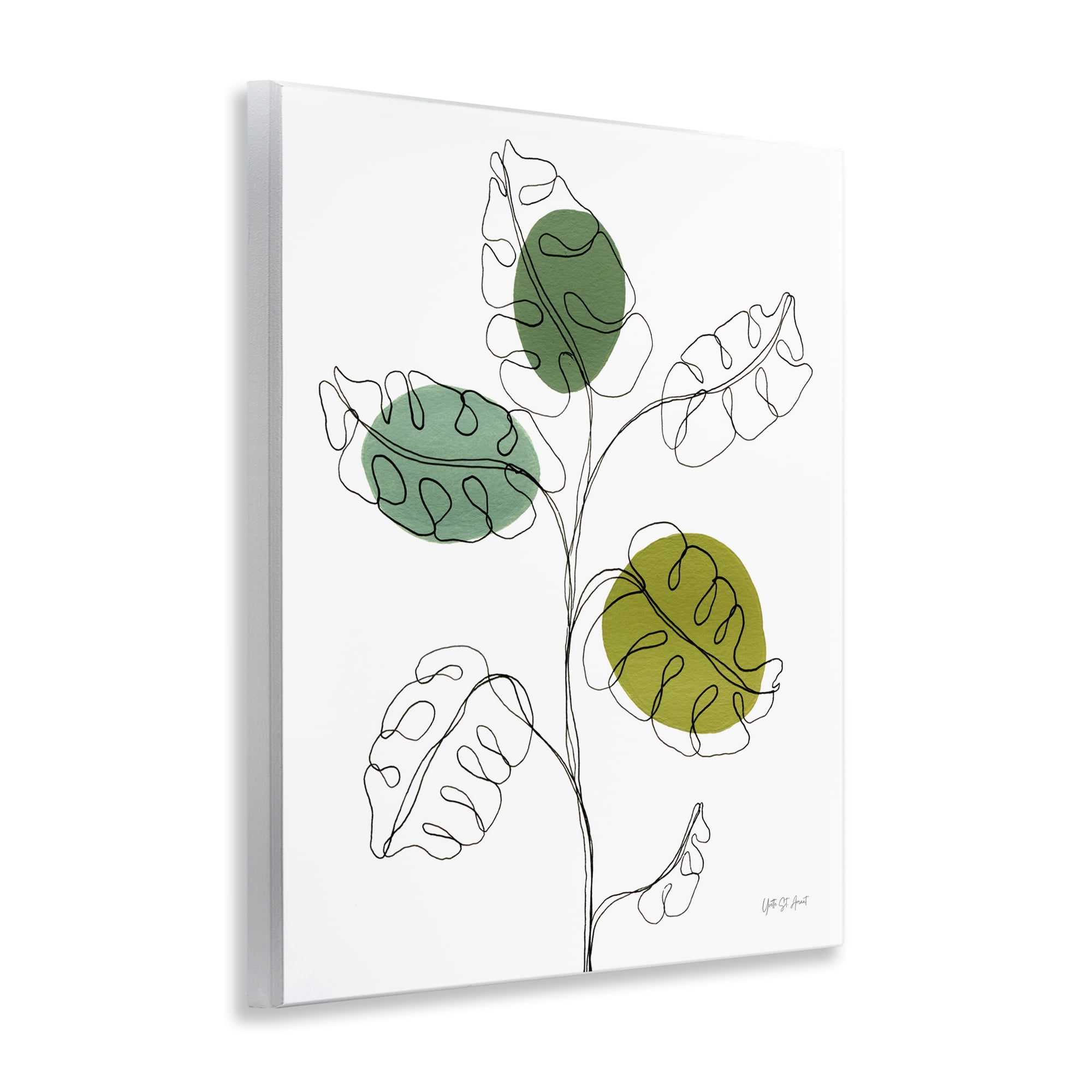 Stupell Industries Modern Garden Leaves Botanical & Floral Painting Unframed Art Print Wall Art, 11 x 14