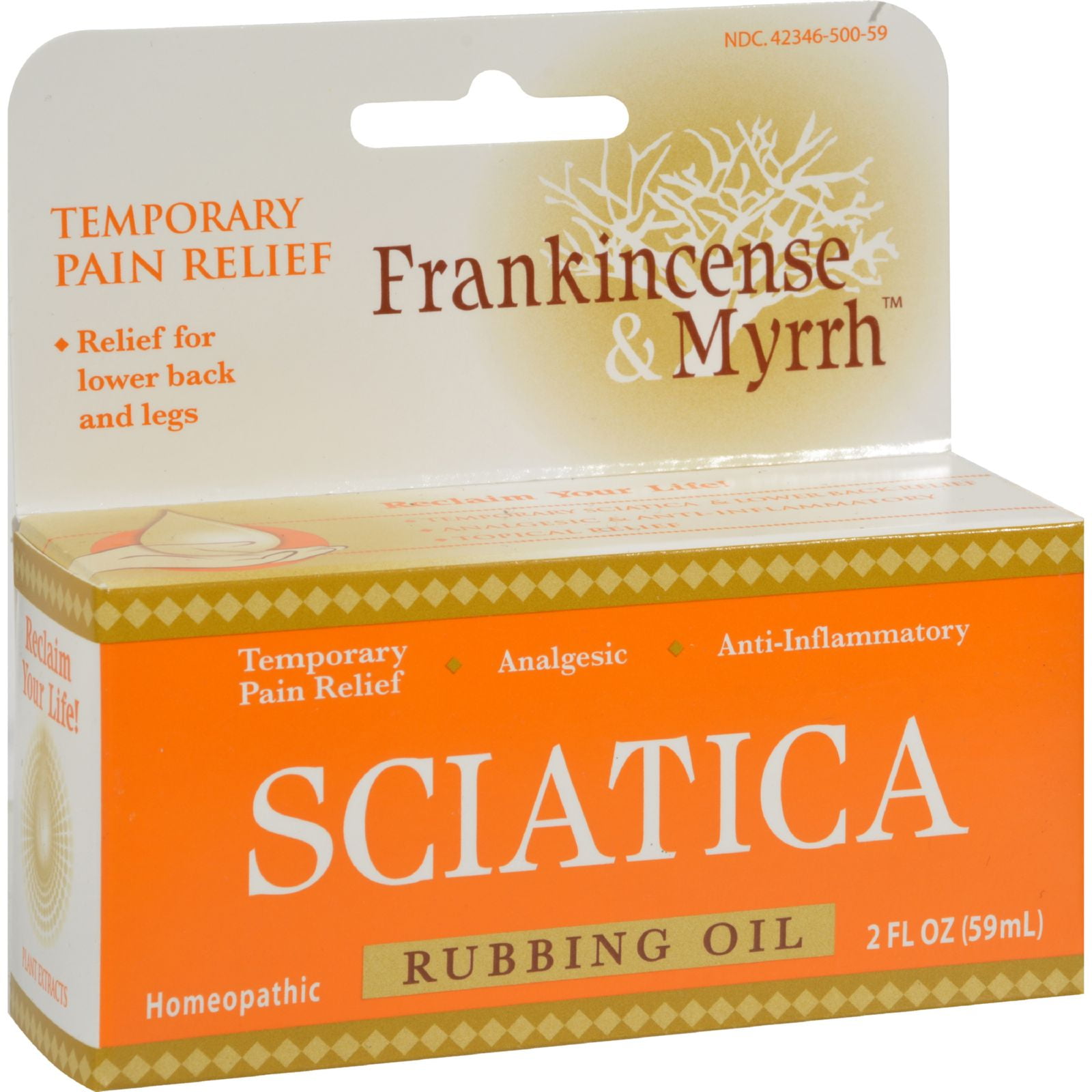 Frankincense and Myrrh Sciatic Rubbing Oil 2 fl oz
