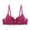 Wine, variant on Hrsba Womens Plus Size Bra,Women's Solid Color Ring Oversized Gathering Underwear Daily Bra,Womens Casual Summer Bra,Womens Bra