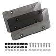 thumbnail image 3 of License 2Pcs License Plate Protector Unbreakable License Plate Frames with Screw Caps, Dustproof License Plate Cover for Cars, Trucks, 3 of 5