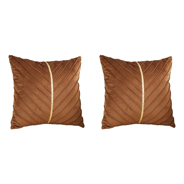 Justharion 2piece Update Space Sophisticated Sofa Home Decor Zippers Are Smooth coffee 1Set