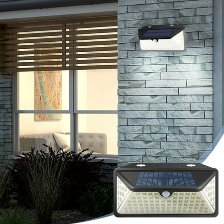

Ckraxd Solar Outdoor Lights Motion Sensor Solar Powered Lights 3 Modes with 102 LED Lamp Beads Wall Security Lights for Fence Yard Garden Patio Front Door 1Pcs
