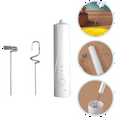 thumbnail image 4 of Electric Milk Frother Hand Mixer Stainless Steel Electric Egg Whisk Handheld Mixer for Coffee Protein Cooking Baking, 4 of 8