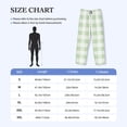 thumbnail image 4 of Balery Pistachio Green Checkboard Pantalones de pijama para hombre, pijama ultraligero, pantalón de descanso-Large, 4 of 6