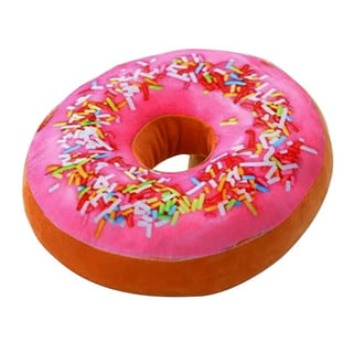 Heart donut , plush donut pillow , piercing pillow , rainbow plush