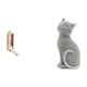thumbnail image 1 of Organizador De Pared Plegable Con Ganchos Para Baño O Armario, Con Figura Decorativa De Gato, Adorno De Escritorio Coleccionable De Resina Para Entrada O Dormitorio., 1 of 8