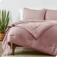thumbnail image 1 of Bare Home Goose Down Alternative Comforter Set - 3 Piece Set - King/Cal King, Heathered Rosewood, 1 of 4