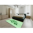 thumbnail image 4 of Ahgly Company Indoor Rectangle Patterned Mint Green Area Rugs, 8' x 12', 4 of 6