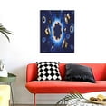 thumbnail image 4 of Sikiie Blue Casino Print Canvas Decorative Hanging Painting, Anti-shrinkage Hanging Frame, Suitable for Home, Office Wall Decorations, 4 of 6