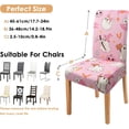 thumbnail image 5 of Halloween Chair Covers Set of 4, Cute Pumpkin Ghost Dining Chair Protectors, Pink Elastic Removable Washable Boo Dining Chair Covers, Suitable for Halloween Kitchen Restaurant Holiday Decor, 5 of 6