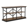 thumbnail image 2 of Furniture of America Drewden Transitional Wood 2-Shelf Console Table in Dark Oak, 2 of 6