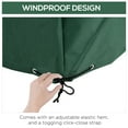 thumbnail image 4 of Outsunny 97" x 65" x 26" Heavy Duty Outdoor Sectional Sofa Cover, Waterproof Patio Furniture Cover for Weather Protection, Dark Green, 4 of 9