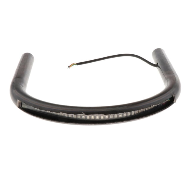 Almencla Motorcycle Rear Seat Frame,Mounting Bracket Frame Loop Hoop,with Led light ,Most 210mm