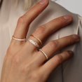 thumbnail image 2 of czcpp-MILACOLATO 4Pcs Gold Rings for Women 14K Gold Plated Rings Set Thumb Rings for Women Wedding Rings Knuckle Stacking Rings Engagement Rings Promise Ring, 2 of 4