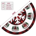 thumbnail image 5 of Happy Easter Cute Bunnies Eggs Colorful Buffalo Plaid 36 Inch Christmas Tree Skirt Carpet Mat Funny Party Soft Cover Mat Decor Supplies for Xmas Halloween Decorations Occasion Farmhouse, 5 of 6
