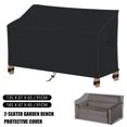 thumbnail image 1 of Funda protectora para banco de jardín de 2 plazas con correas laterales Funda para banco de dos plazas para exterior Funda para sofá de patio 165 x 67 x 65 Muyoka Hogar, 1 of 6